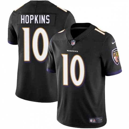 Men's Baltimore Ravens #10 DeAndre Hopkins Black Vapor Limited Football Jersey - Ujersey