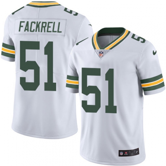 Men's Nike Green Bay Packers #51 Kyler Fackrell White Vapor Untouchable Limited Player NFL Jersey - Ujersey