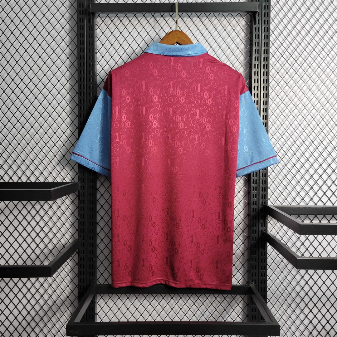 West Ham United Retro Football Jersey Home Custom Shirt 1995/97 - Ujersey