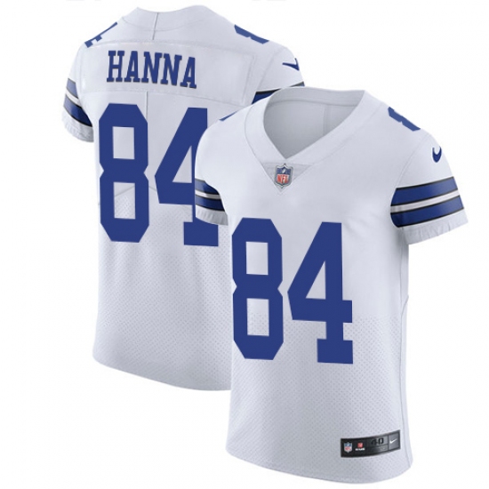 Men's Nike Dallas Cowboys #84 James Hanna Elite White NFL Jersey - Ujersey