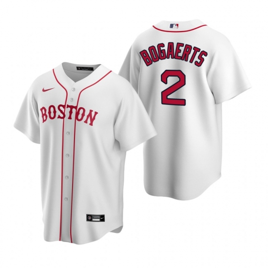 Men's Nike Boston Red Sox #2 Xander Bogaerts White Alternate Stitched Baseball Jersey - Ujersey
