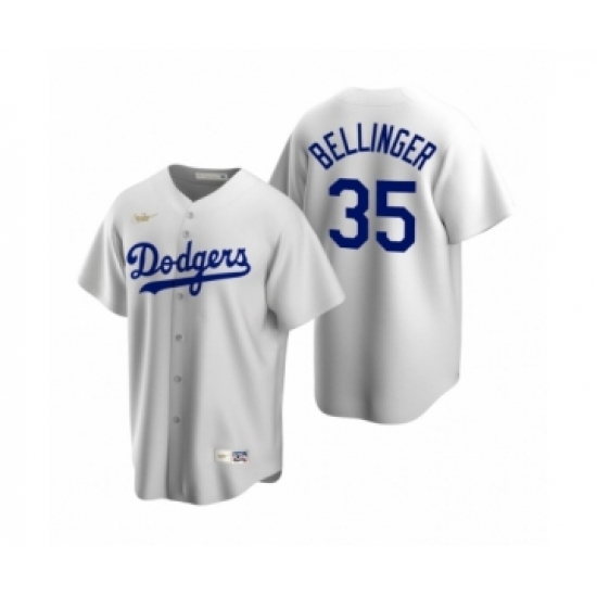 Men's Los Angeles Dodgers #35 Cody Bellinger Nike White Cooperstown Collection Home Jersey - Ujersey