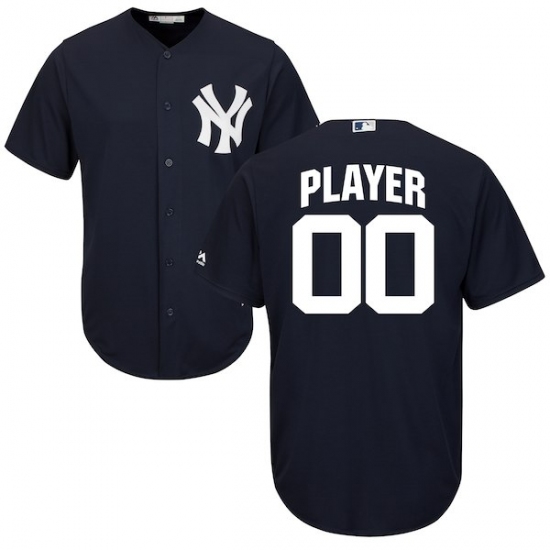 Men's New York Yankees Majestic Navy Cool Base Custom Jersey - Ujersey