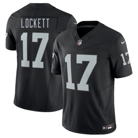 Men's Las Vegas Raiders #17 Tyler Lockett Black 2025 F.U.S.E. Vapor Untouchable Limited Stitched Football Jersey