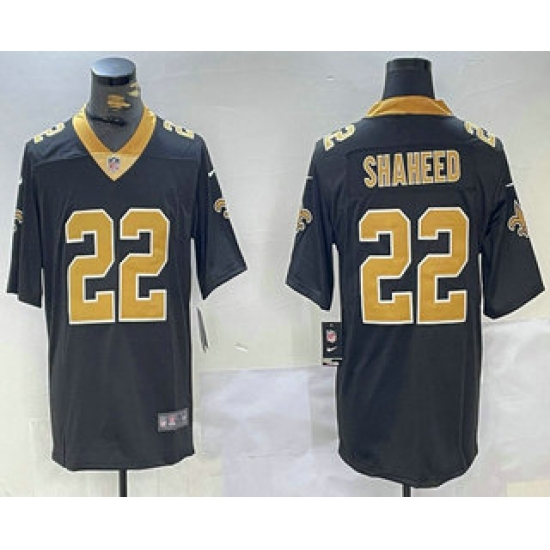 Men's New Orleans Saints #22 Rashid Shaheed Black 2023 Vapor Limited Stitched Jersey - Ujersey