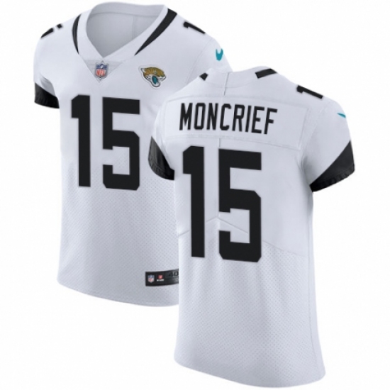 Men's Nike Jacksonville Jaguars #15 Donte Moncrief White Vapor Untouchable Elite Player NFL Jersey - Ujersey