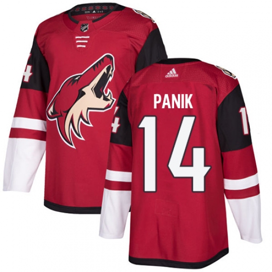Men's Adidas Arizona Coyotes #14 Richard Panik Authentic Burgundy Red Home NHL Jersey - Ujersey