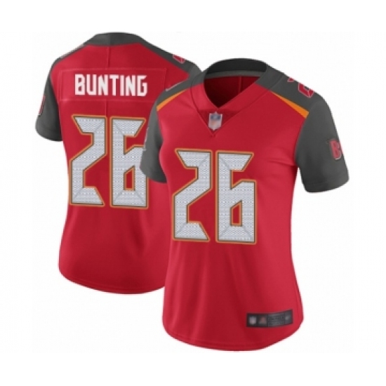 Women's Tampa Bay Buccaneers #26 Sean Bunting Red Team Color Vapor Untouchable Limited Player Football Jersey - Ujersey