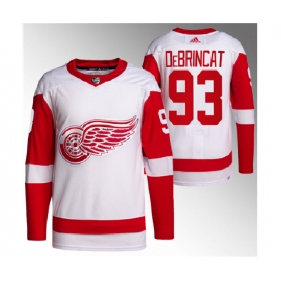 Men's Detroit Red Wings #93 Alex DeBrincat White Stitched Jersey - Ujersey