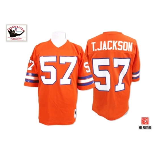 Mitchell And Ness Denver Broncos #57 Tom Jackson Orange Authentic Throwback NFL Jersey