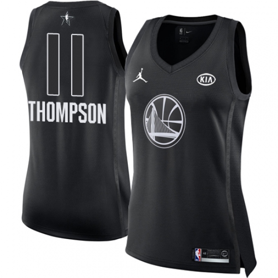 Women's Nike Jordan Golden State Warriors #11 Klay Thompson Swingman Black 2018 All-Star Game NBA Jersey - Ujersey
