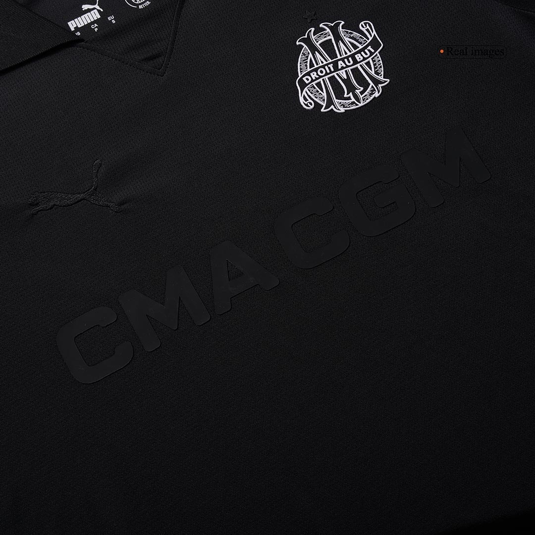 Marseille Soccer Jersey 125th Anniversary Black Custom Shirt 2024/25 - ujerseystore