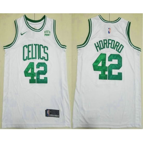 Men's Boston Celtics #42 Al Horford White Icon Sponsor Swingman Jersey - Ujersey