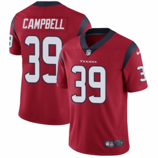 Youth Nike Houston Texans #39 Ibraheim Campbell Red Alternate Vapor Untouchable Elite Player NFL Jersey - Ujersey