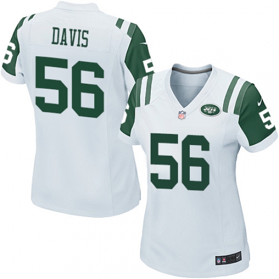 Women's Nike New York Jets #56 DeMario Davis Game White NFL Jersey - Ujersey