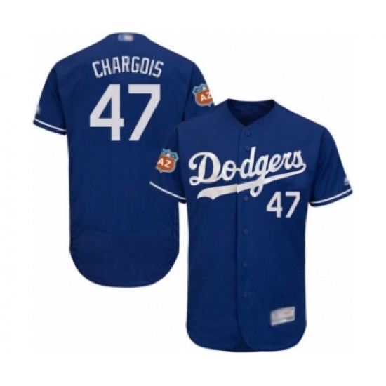 Men's Los Angeles Dodgers #47 J.T. Chargois Royal Blue Flexbase Authentic Collection Baseball Player Jersey - Ujersey