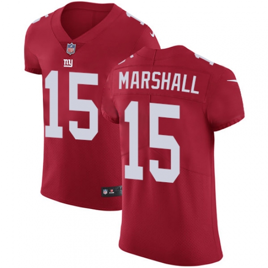 Men's Nike New York Giants #15 Brandon Marshall Red Alternate Vapor Untouchable Elite Player NFL Jersey - Ujersey