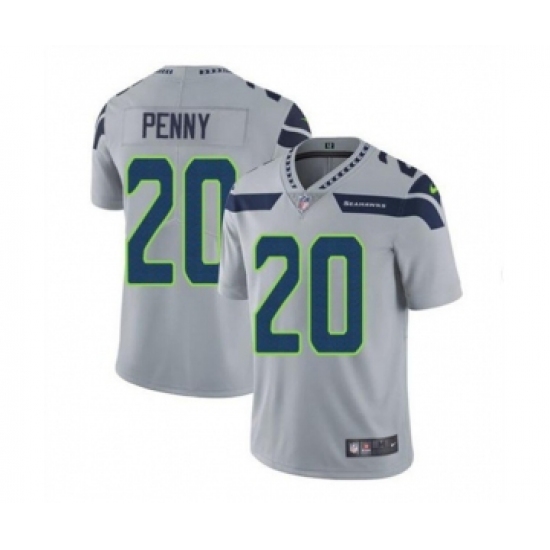 Men's Seattle Seahawks #20 Rashaad Penny Gray Vapor Untouchable Limited Stitched Jersey - Ujersey