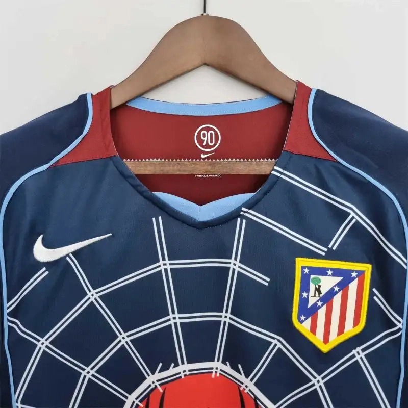 Atletico Madrid Retro Soccer Jersey Away Shirt 2004/05 - Ujersey NHL