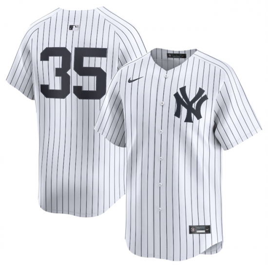 Men's New York Yankees #35 Cody Bellinger White 2024 Home Limited Stitched Baseball Jersey - Ujersey