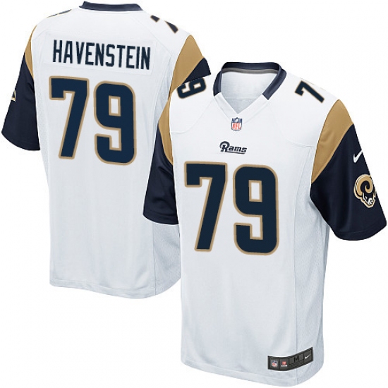 Men's Nike Los Angeles Rams #79 Rob Havenstein Game White NFL Jersey - Ujersey
