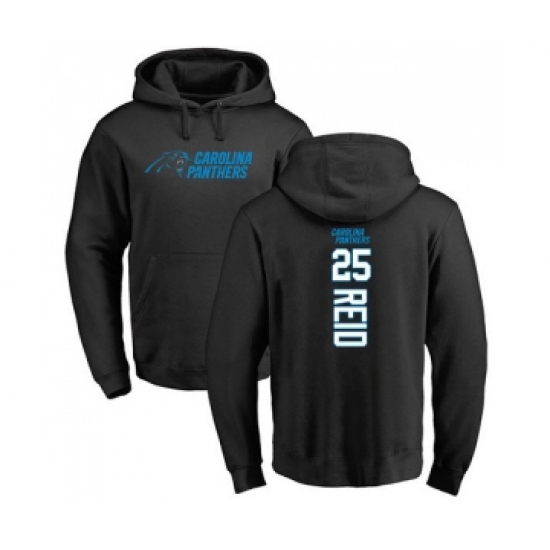 Football Carolina Panthers #25 Eric Reid Black Backer Pullover Hoodie - Ujersey