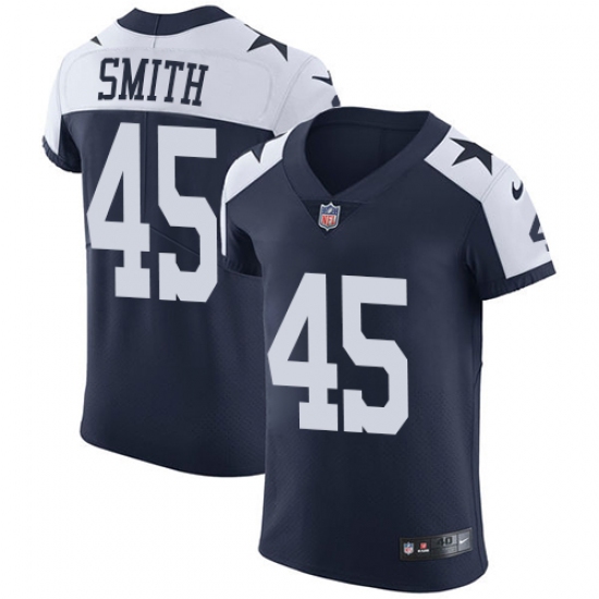 Men's Nike Dallas Cowboys #45 Rod Smith Navy Blue Alternate Vapor Untouchable Elite Player NFL Jersey - Ujersey