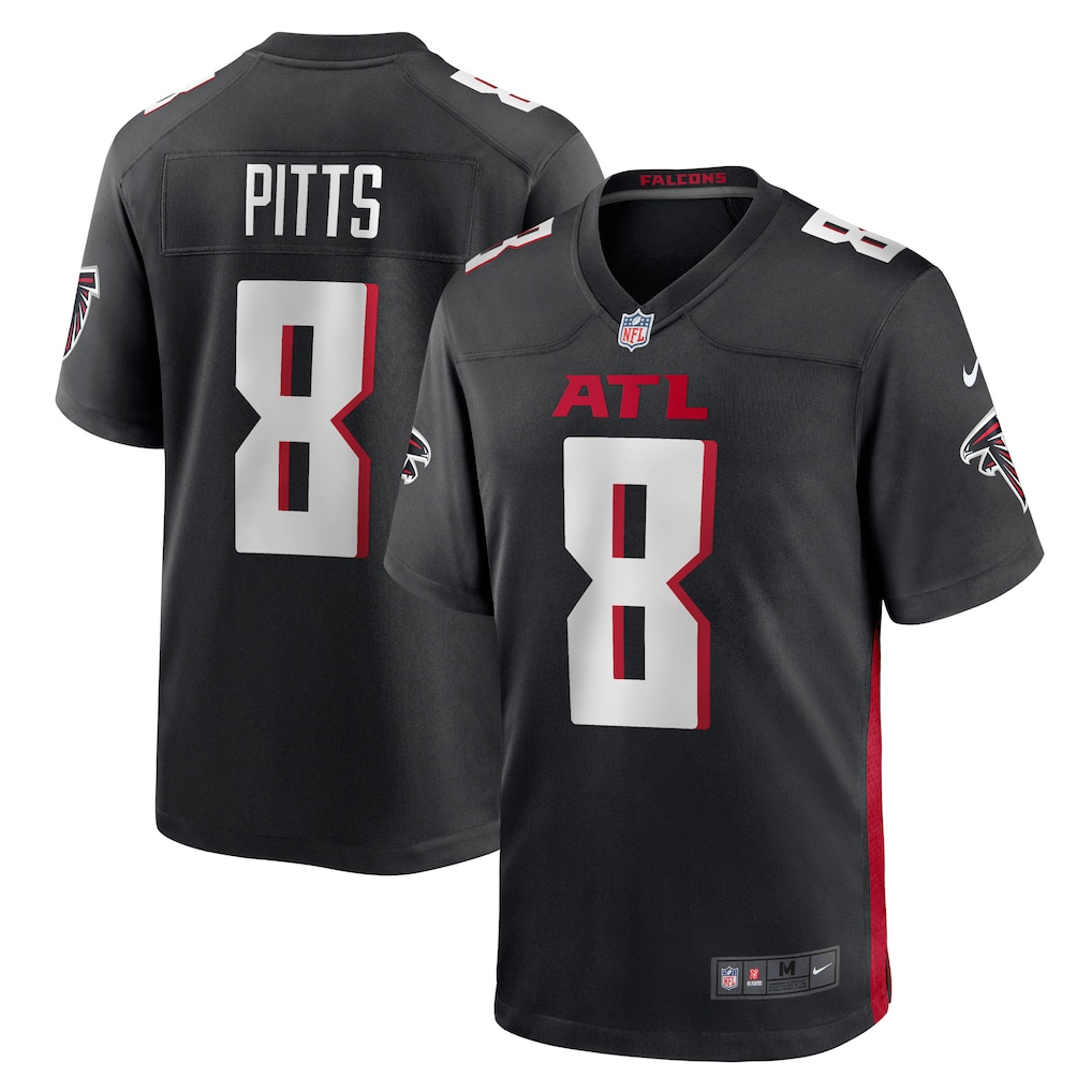 Men's Atlanta Falcons Kyle Pitts Nike Black 2021 NFL Draft First Round Pick Game Jersey - Vujersey Los Angeles Rams