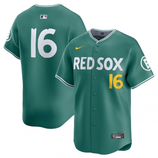 Men's Boston Red Sox #16 Jarren Duran Green 2025 City Connect Limited Stitched Baseball Jersey - Ujersey