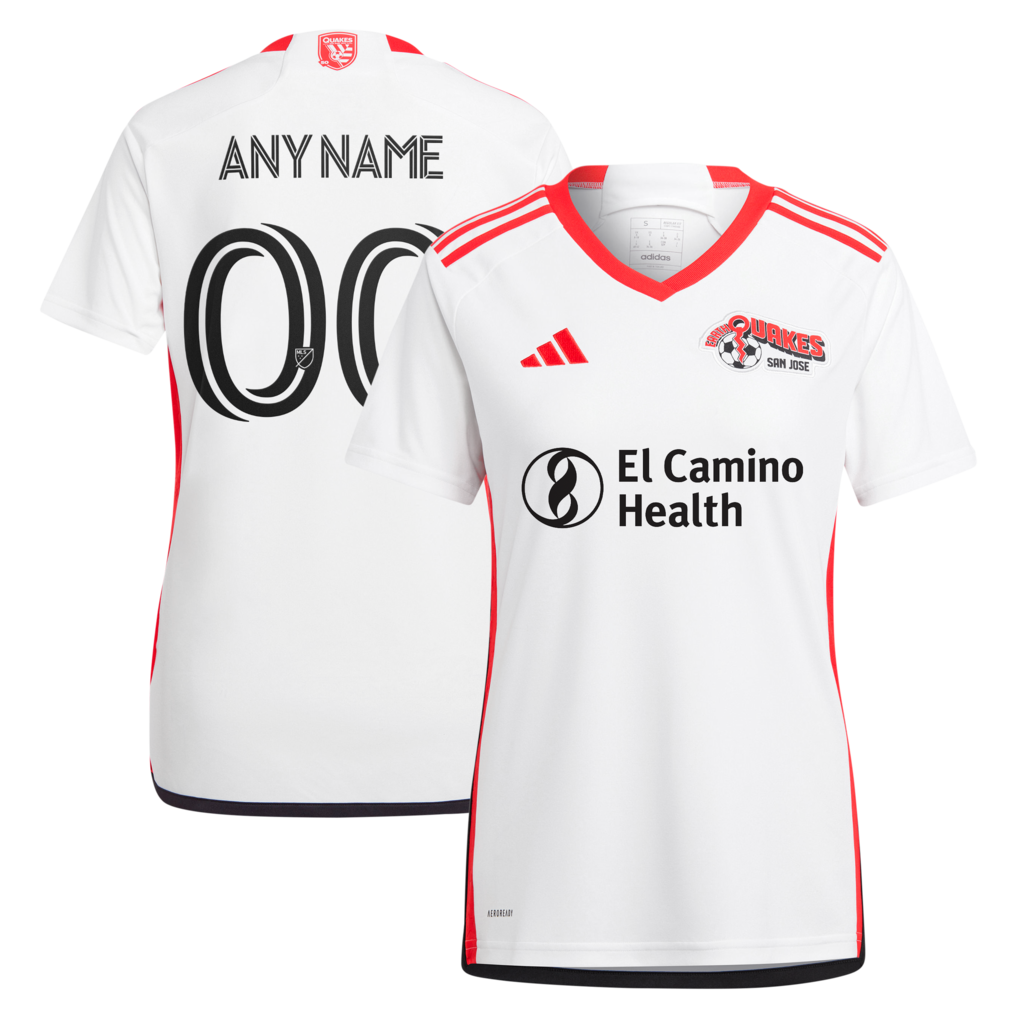 Women's San Jose Earthquakes adidas White 2025 The 50 Kit Replica Custom Jersey - Ujersey