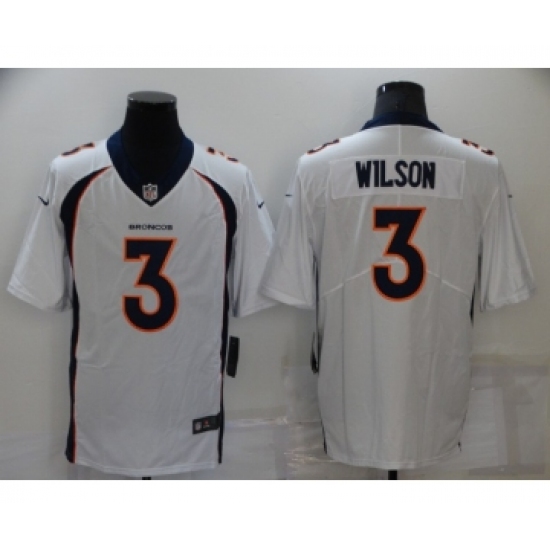 Youth Denver Broncos #3 Russell Wilson White Vapor Untouchable Limited Stitched Jersey - Ujersey