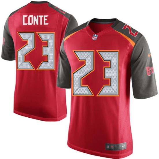 Men's Nike Tampa Bay Buccaneers #23 Chris Conte Game Red Team Color NFL Jersey - Ujersey