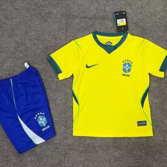 Youth Brazil 2026 Home Jersey Suit