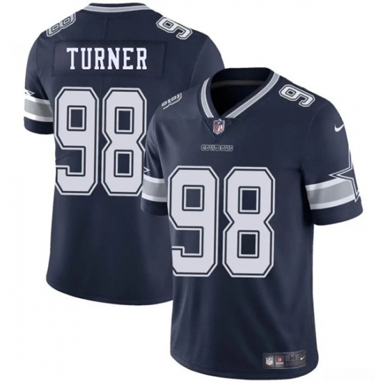 Men's Dallas Cowboys #98 Payton Turner Navy 2025 Vapor Untouchable Limited Football Stitched Jersey - Ujersey