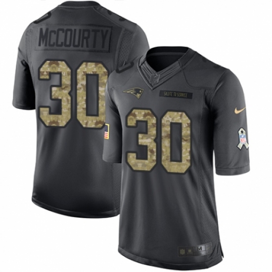 Youth Nike New England Patriots #30 Jason McCourty Limited Black 2016 Salute to Service NFL Jersey - Ujersey