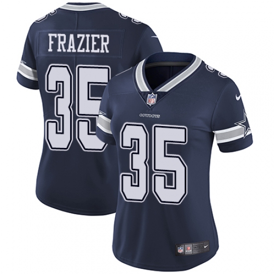 Women's Nike Dallas Cowboys #35 Kavon Frazier Navy Blue Team Color Vapor Untouchable Limited Player NFL Jersey - Ujersey