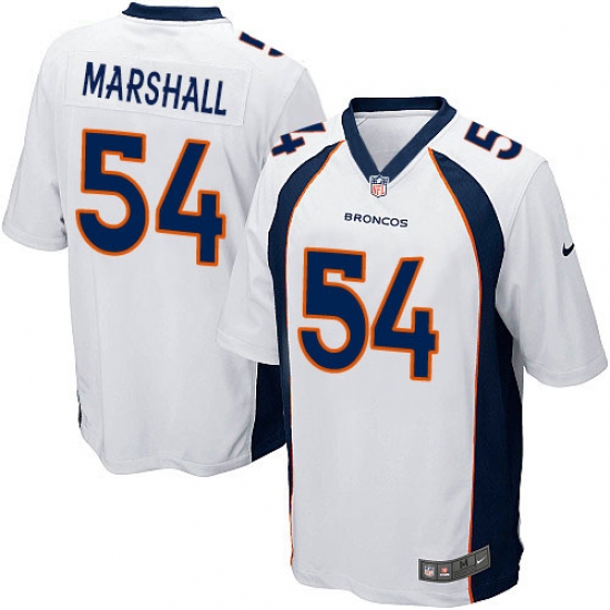 Men's Nike Denver Broncos #54 Brandon Marshall Game White NFL Jersey - Ujersey