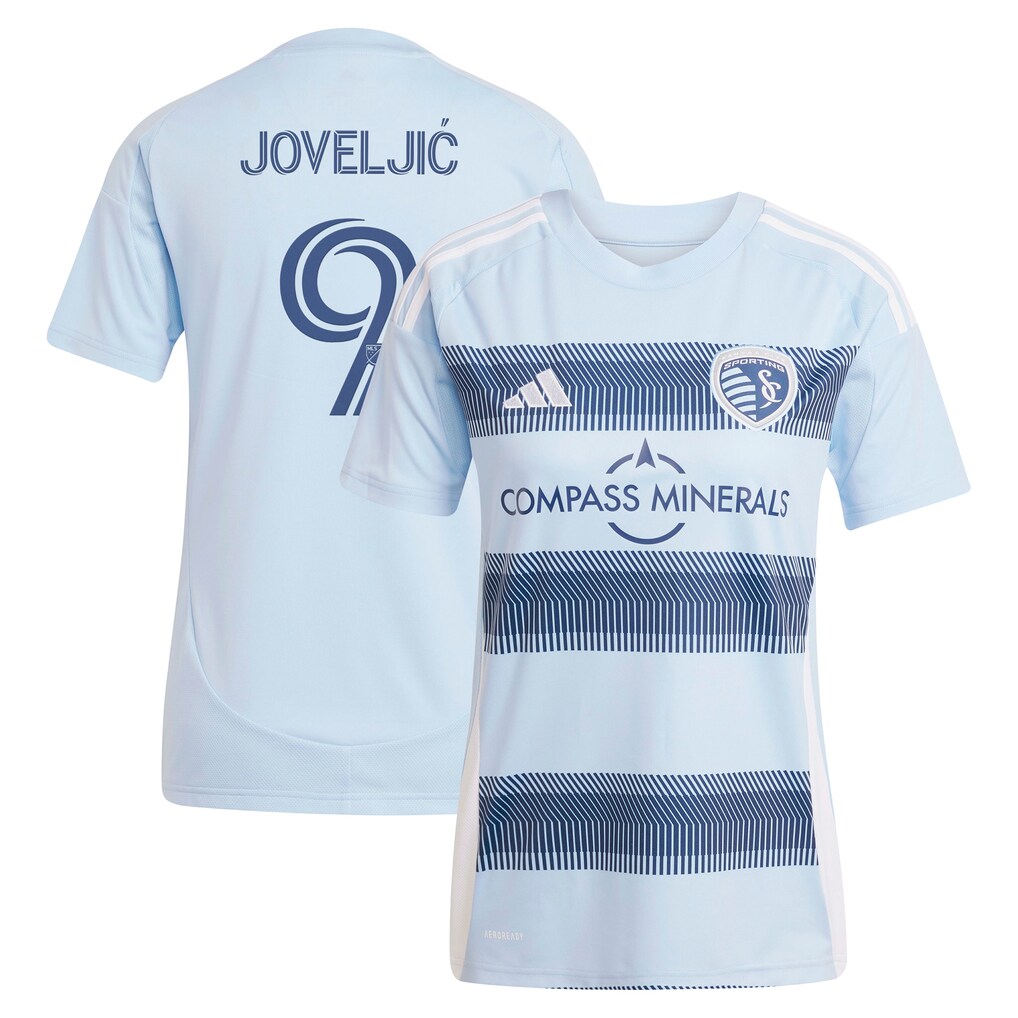 Women's Sporting Kansas City Dejan Joveljic adidas Light Blue 2025 One KC Replica Player Jersey - Ujersey
