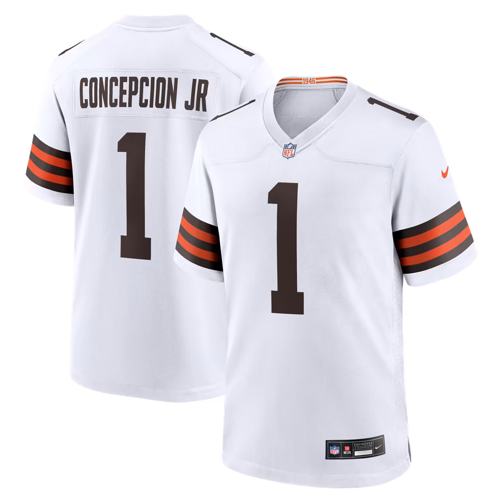 Men's Cleveland Browns KC Concepcion Jr. Nike White Game Jersey - SUjersey01