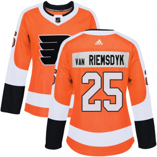 Women's Adidas Philadelphia Flyers #25 James Van Riemsdyk Premier Orange Home NHL Jersey - Ujersey