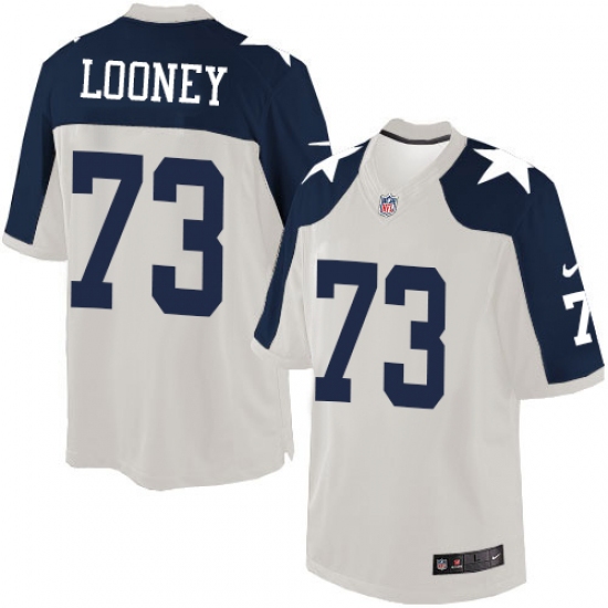 Men's Nike Dallas Cowboys #73 Joe Looney Limited White Throwback Alternate NFL Jersey - Ujersey