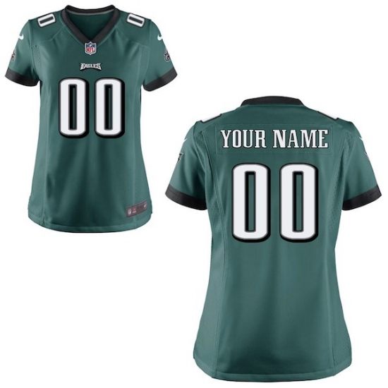 Women's Philadelphia Eagles Nike Midnight Green Custom Game Jersey - Ujersey
