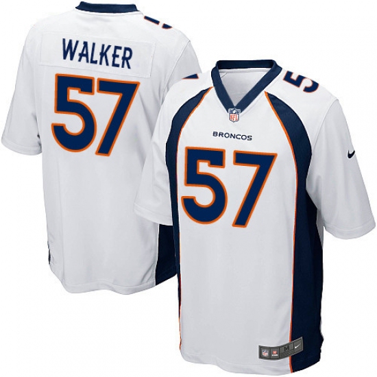 Men's Nike Denver Broncos #57 Demarcus Walker Game White NFL Jersey - Ujersey