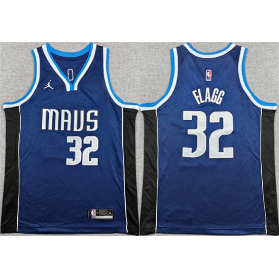 Youth Dallas Mavericks #32 Cooper Flagg Navy 2025 Statement Edition Stitched Basketball Jersey - Ujersey