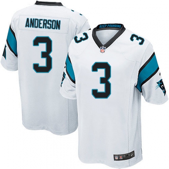 Men's Nike Carolina Panthers #3 Derek Anderson Game White NFL Jersey - Ujersey
