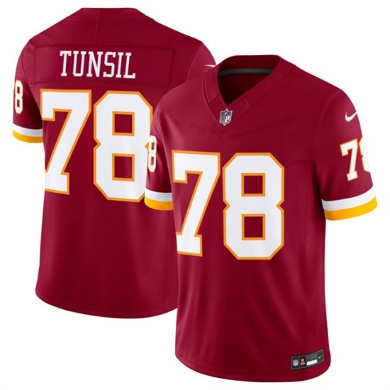 Men's Washington Commanders #78 Laremy Tunsil Burgundy 2026 F.U.S.E. Vapor Limited Stitched Football Jersey - Ujersey