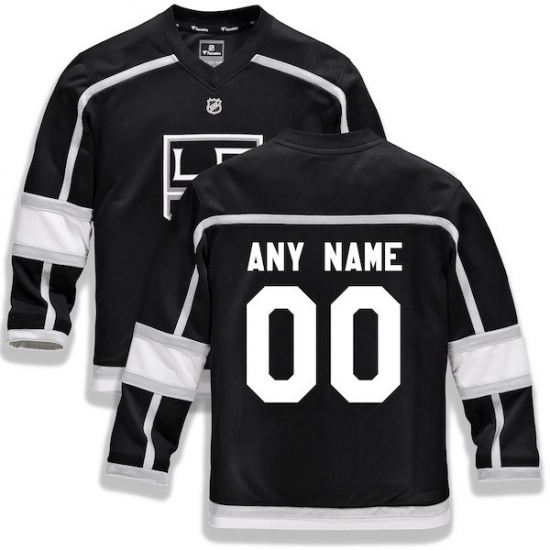 Youth Los Angeles Kings Fanatics Branded Black Home Replica Custom Jersey - Ujersey