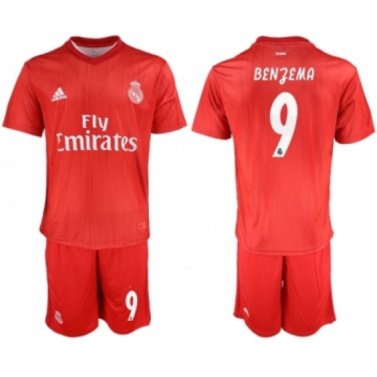 Real Madrid #9 Benzema Third Soccer Club Jersey