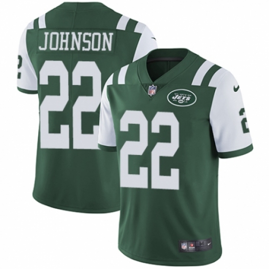 Men's Nike New York Jets #22 Trumaine Johnson Green Team Color Vapor Untouchable Limited Player NFL Jersey - Ujersey
