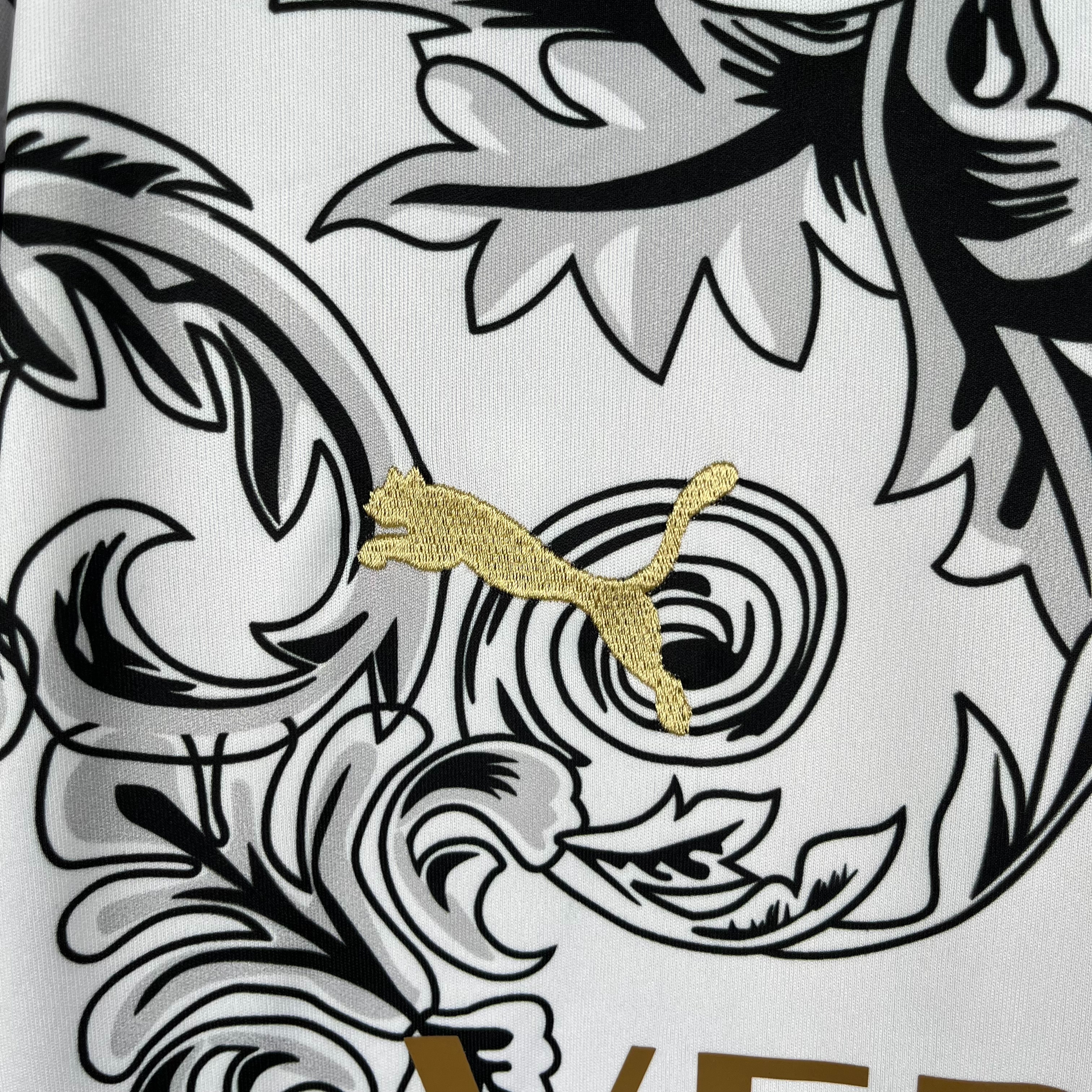 Italy Soccer Jersey x Versace White Special Edition Custom Shirt 2024 - ujerseystore